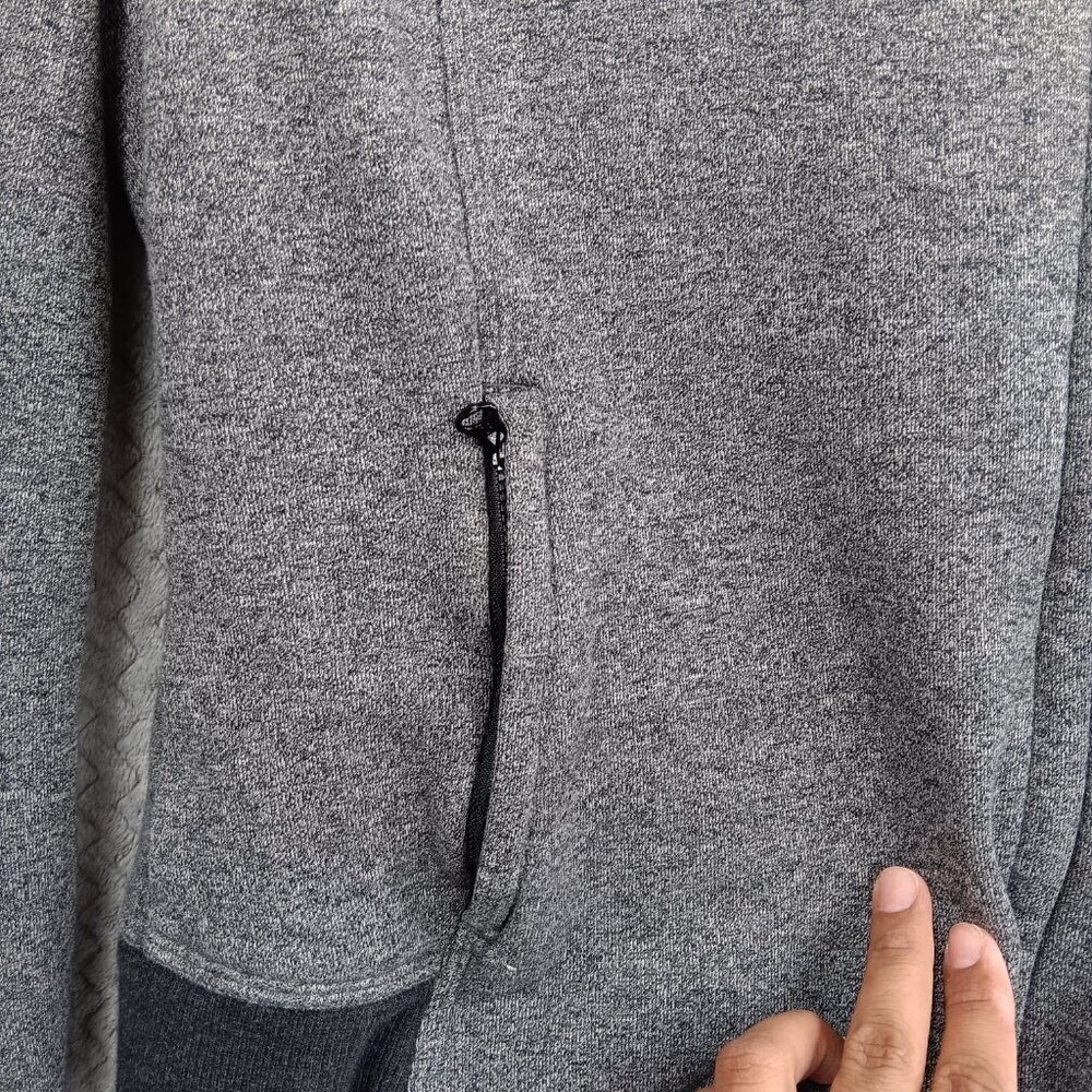 LULULEMON Karmacollected Jacket Heathered Speckled Black Women's 8 Zip Collared - Picture 7 of 12